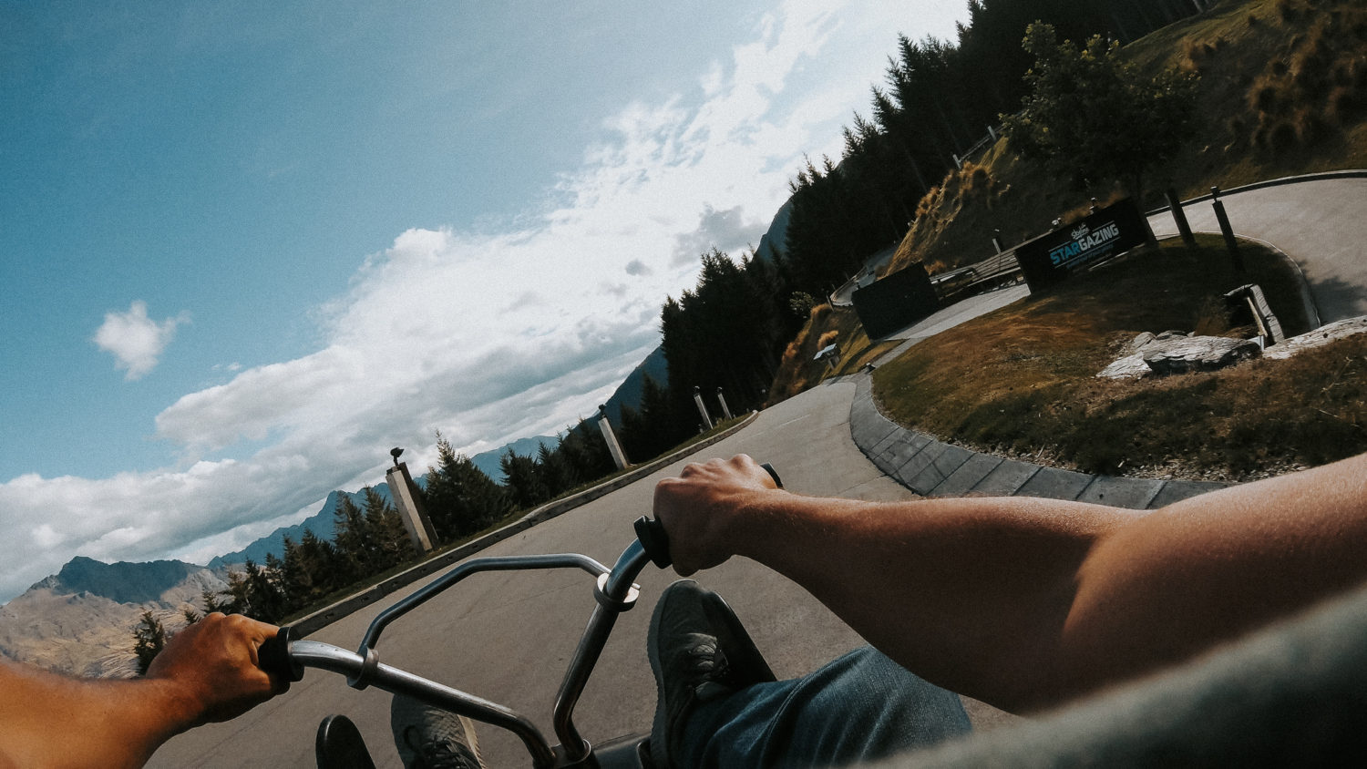 Point of View of Queenstown Luge track