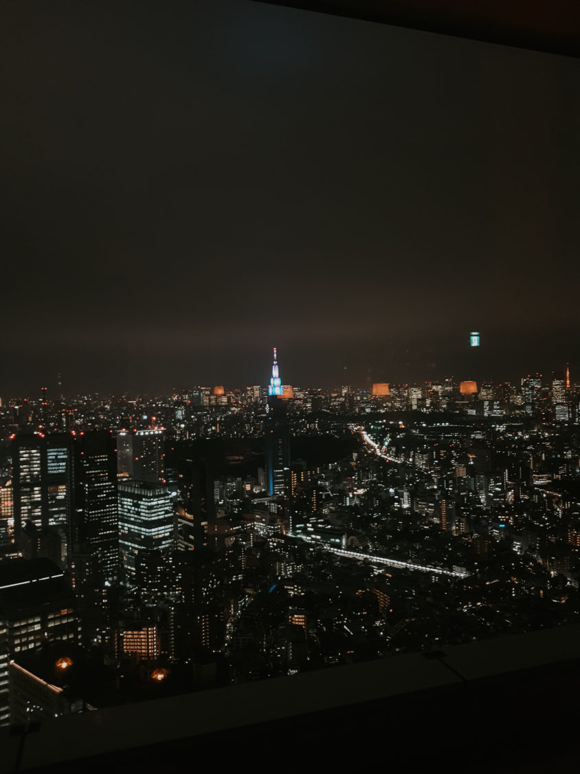 Tokyo from above during the night