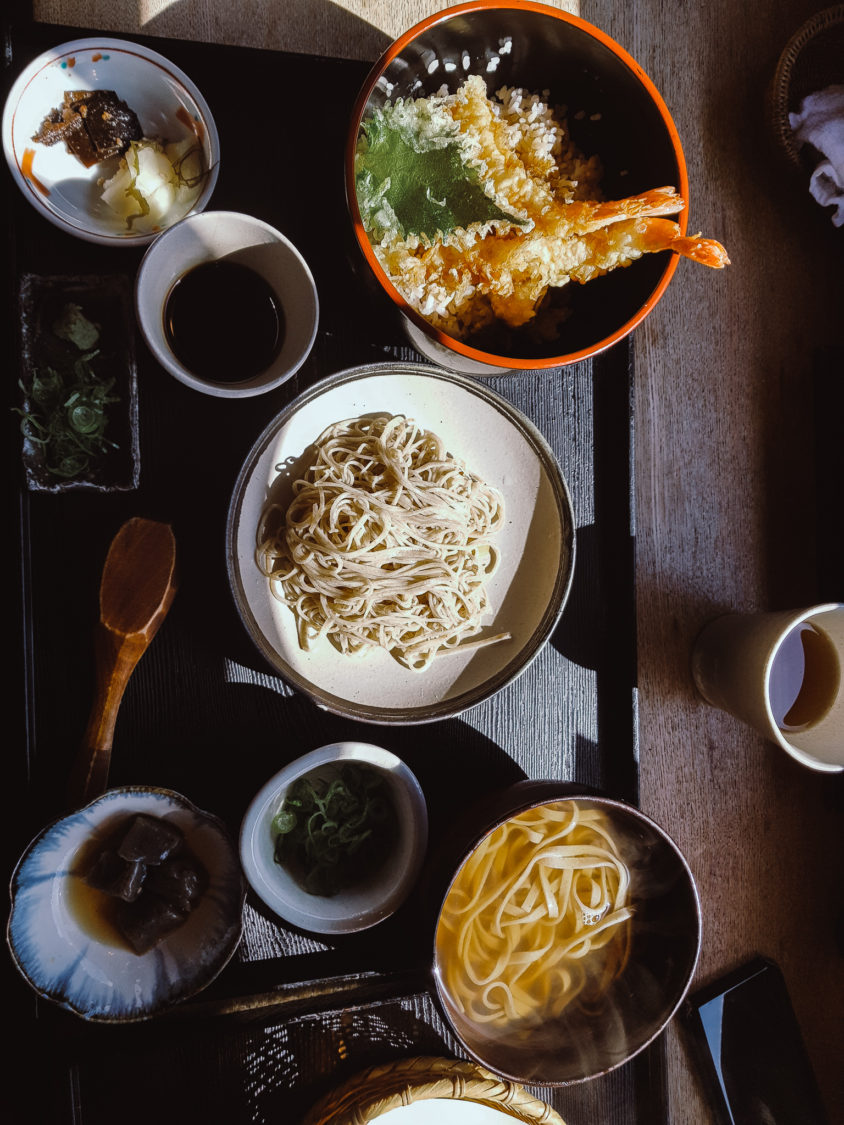 Soba noodles in Kyoto