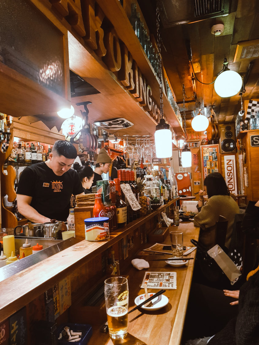 A great bar in Osaka to drink some Sake