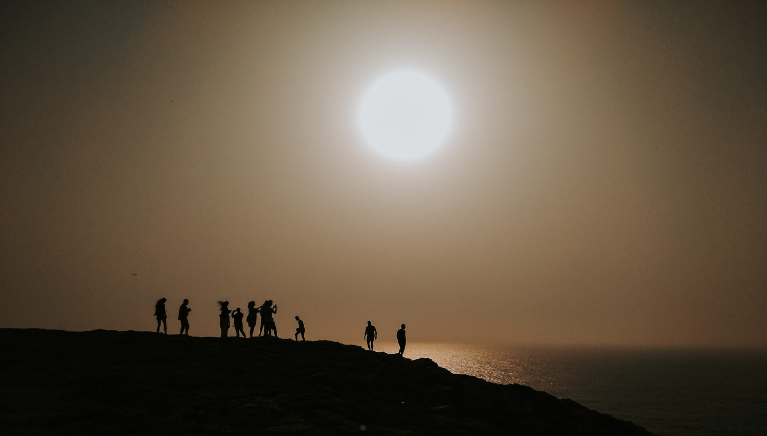 Sunset at Cabo de Sao Vicente, in Sagres