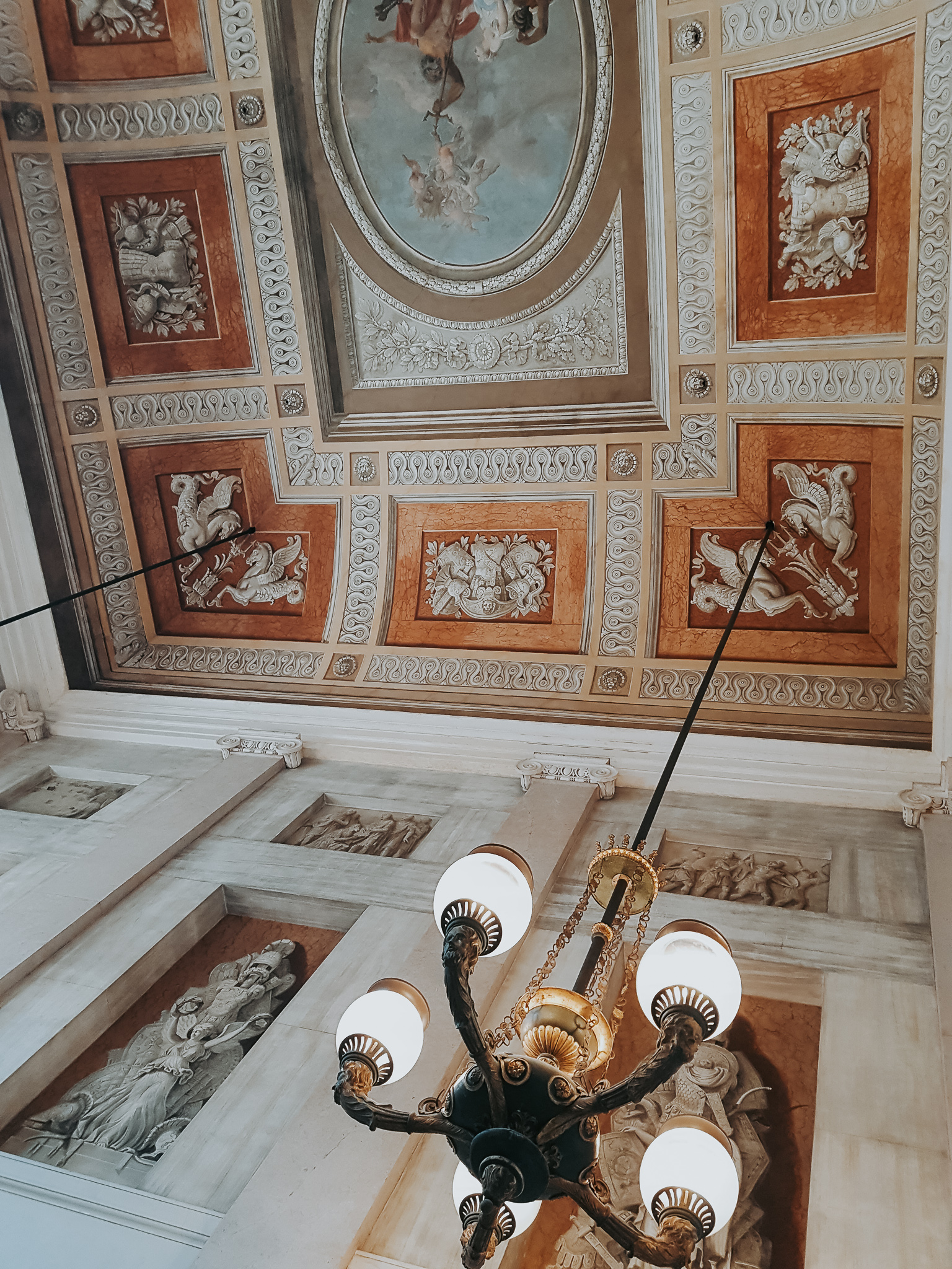 Beautiful ceilings inside Correr Museum in Venice