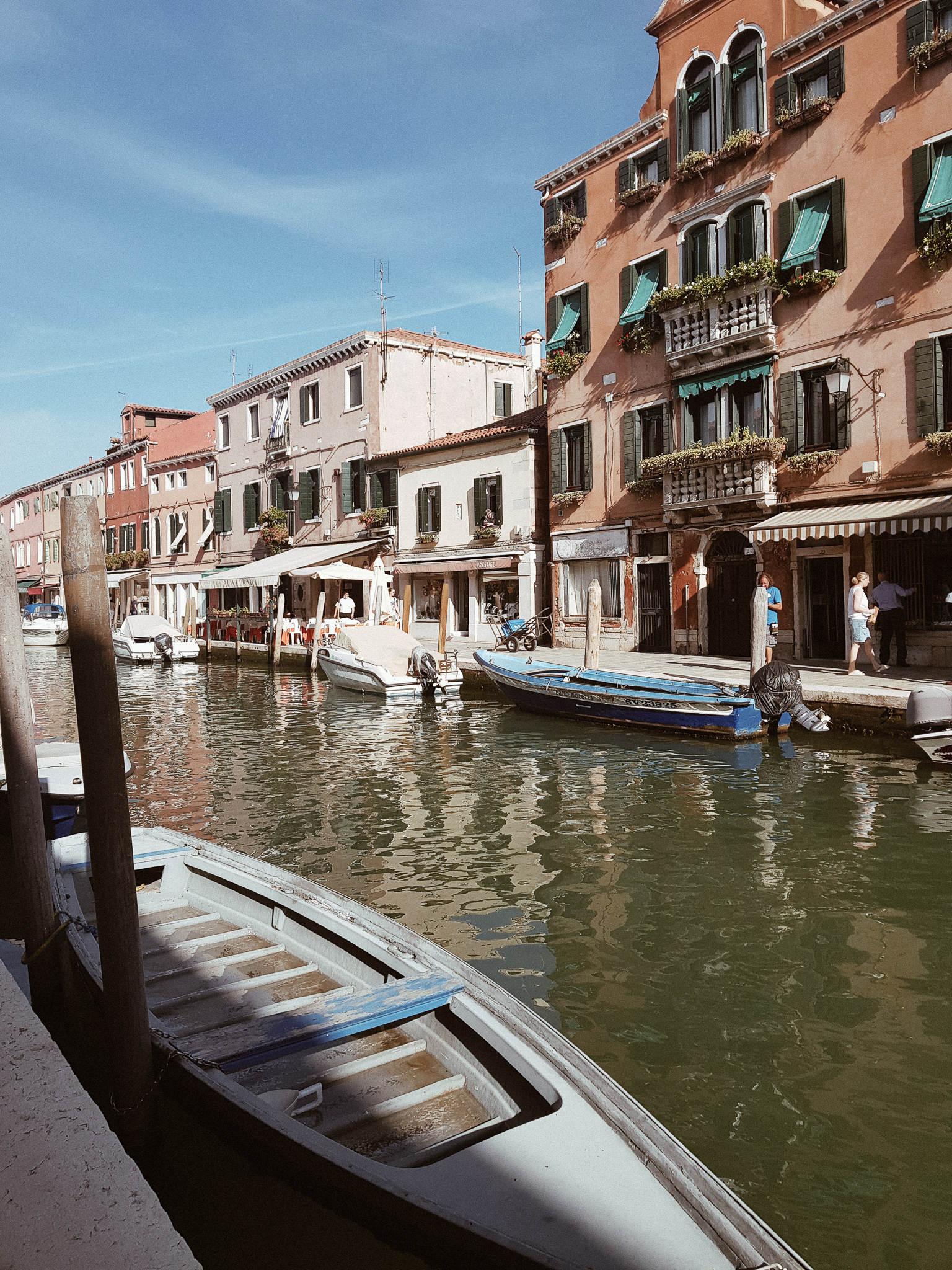 Wandering through the streets of Murano in Venice